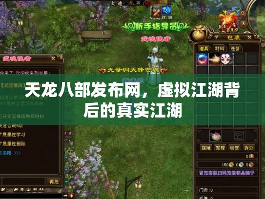天龙八部发布网，虚拟江湖背后的真实江湖