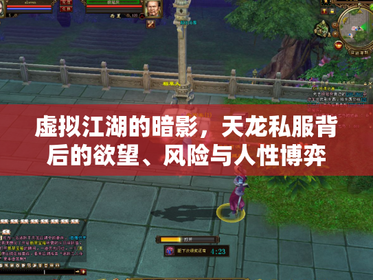 虚拟江湖的暗影，天龙私服背后的欲望、风险与人性博弈