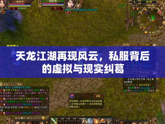 天龙江湖再现风云，私服背后的虚拟与现实纠葛