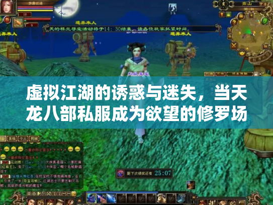 虚拟江湖的诱惑与迷失，当天龙八部私服成为欲望的修罗场