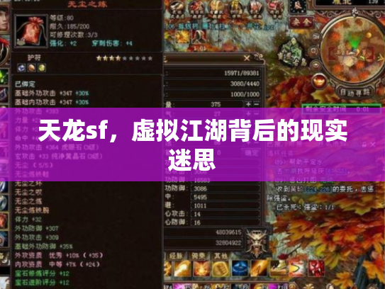 天龙sf，虚拟江湖背后的现实迷思