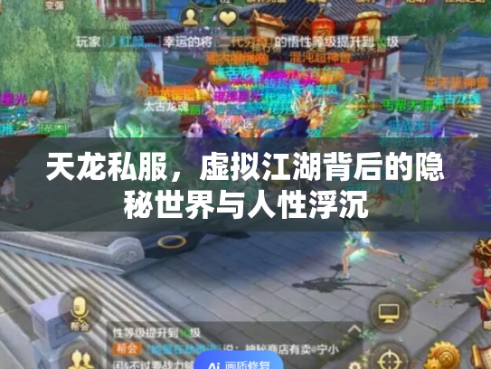 天龙私服，虚拟江湖背后的隐秘世界与人性浮沉
