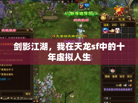 剑影江湖，我在天龙sf中的十年虚拟人生