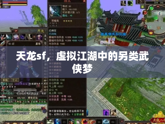 天龙sf，虚拟江湖中的另类武侠梦