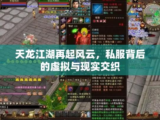 天龙江湖再起风云，私服背后的虚拟与现实交织