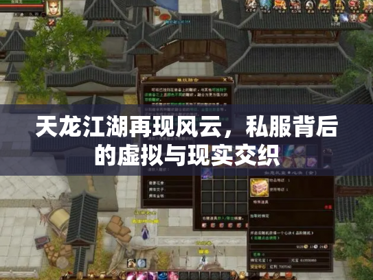 天龙江湖再现风云，私服背后的虚拟与现实交织