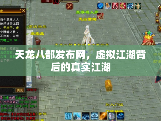 天龙八部发布网，虚拟江湖背后的真实江湖