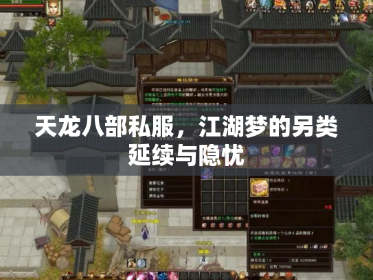 天龙八部私服，江湖梦的另类延续与隐忧