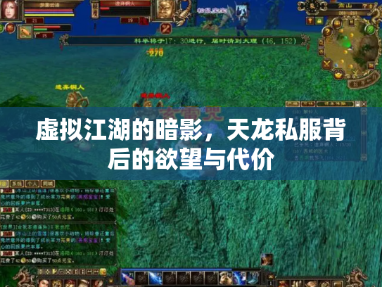 虚拟江湖的暗影，天龙私服背后的欲望与代价
