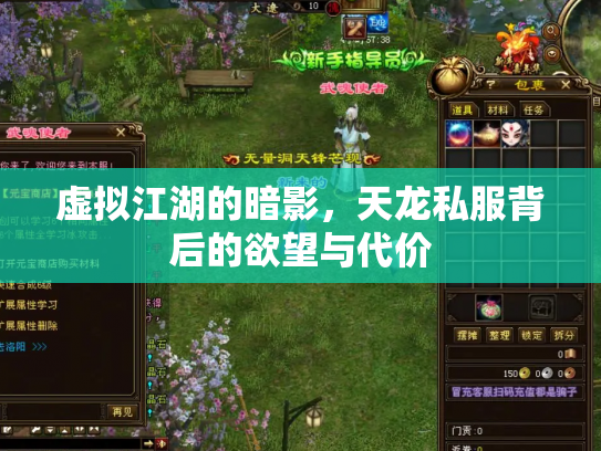 虚拟江湖的暗影，天龙私服背后的欲望与代价