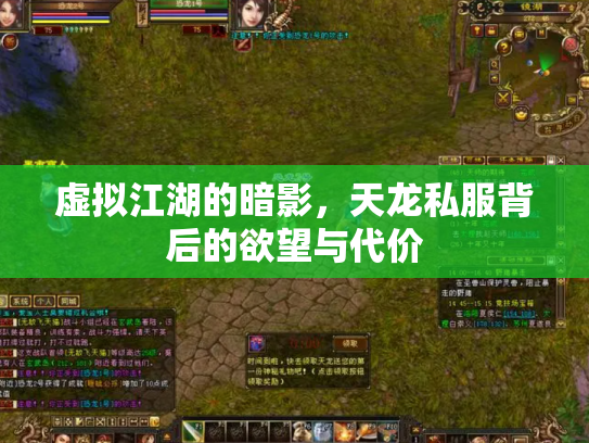 虚拟江湖的暗影，天龙私服背后的欲望与代价