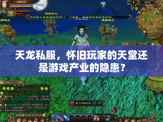 天龙私服，怀旧玩家的天堂还是游戏产业的隐患？