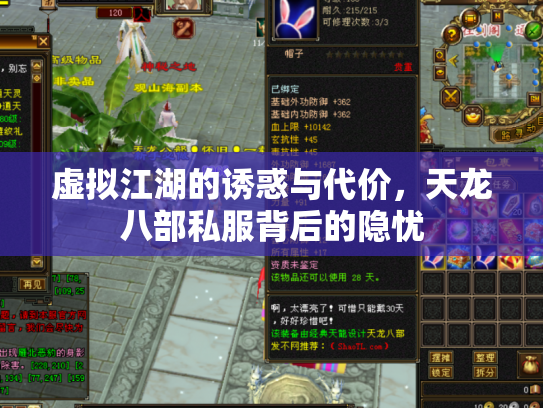 虚拟江湖的诱惑与代价，天龙八部私服背后的隐忧