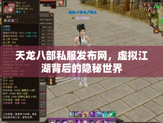 天龙八部私服发布网，虚拟江湖背后的隐秘世界