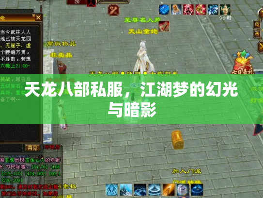 天龙八部私服，江湖梦的幻光与暗影
