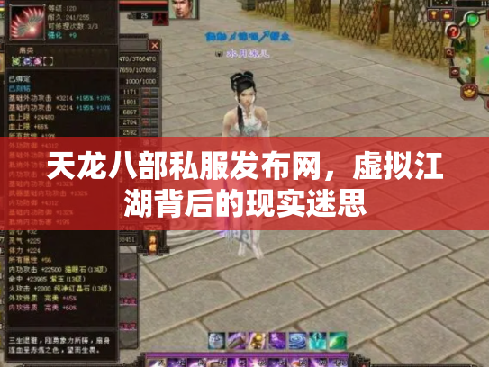 天龙八部私服发布网，虚拟江湖背后的现实迷思