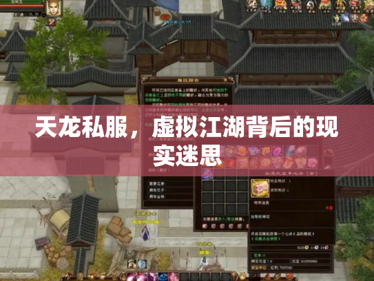 天龙私服，虚拟江湖背后的现实迷思