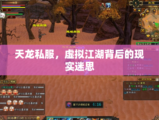 天龙私服，虚拟江湖背后的现实迷思