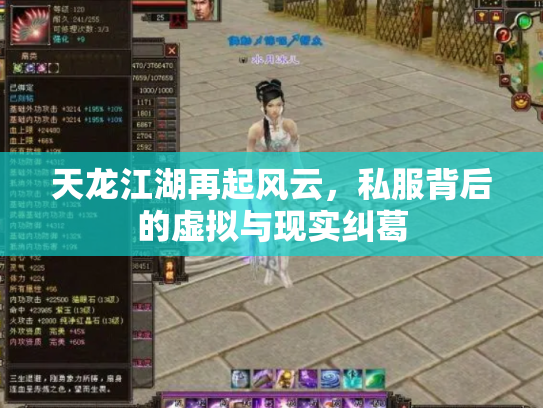 天龙江湖再起风云，私服背后的虚拟与现实纠葛