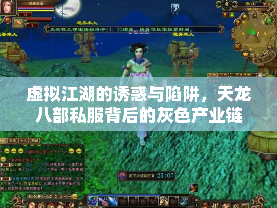 虚拟江湖的诱惑与陷阱，天龙八部私服背后的灰色产业链