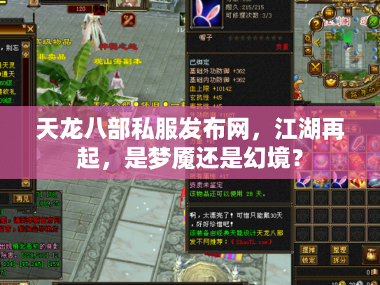 天龙八部私服发布网，江湖再起，是梦魇还是幻境？