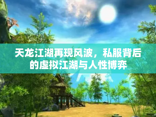 天龙江湖再现风波，私服背后的虚拟江湖与人性博弈