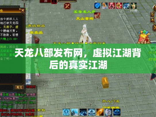 天龙八部发布网，虚拟江湖背后的真实江湖