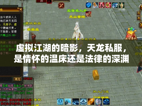 虚拟江湖的暗影，天龙私服，是情怀的温床还是法律的深渊？
