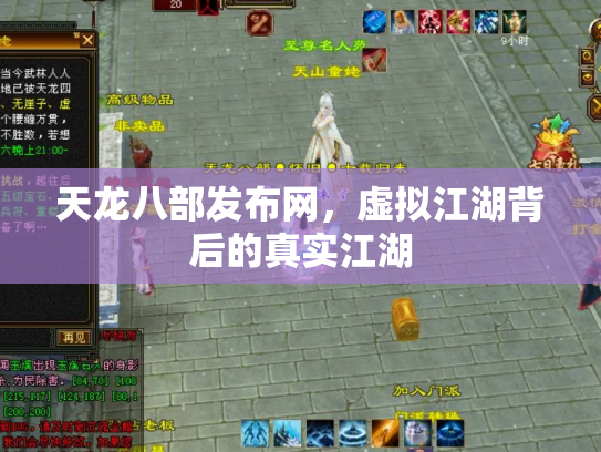 天龙八部发布网，虚拟江湖背后的真实江湖