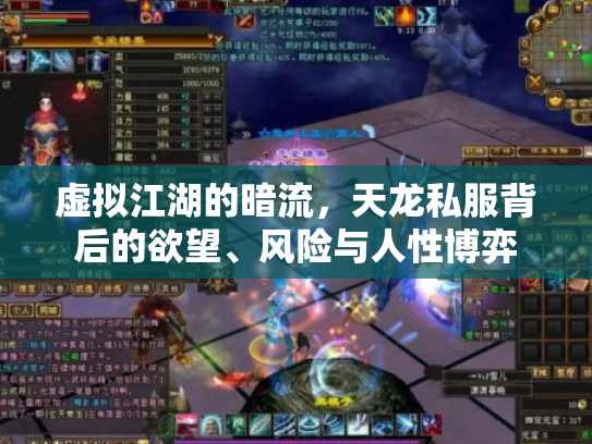 虚拟江湖的暗流，天龙私服背后的欲望、风险与人性博弈