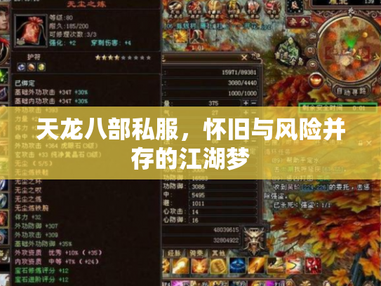 天龙八部私服，怀旧与风险并存的江湖梦