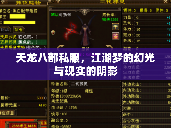 天龙八部私服，江湖梦的幻光与现实的阴影