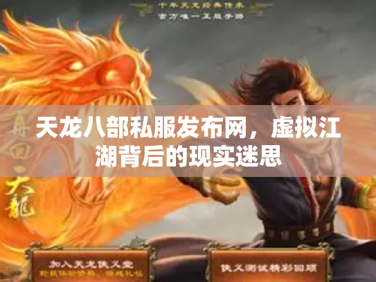 天龙八部私服发布网，虚拟江湖背后的现实迷思