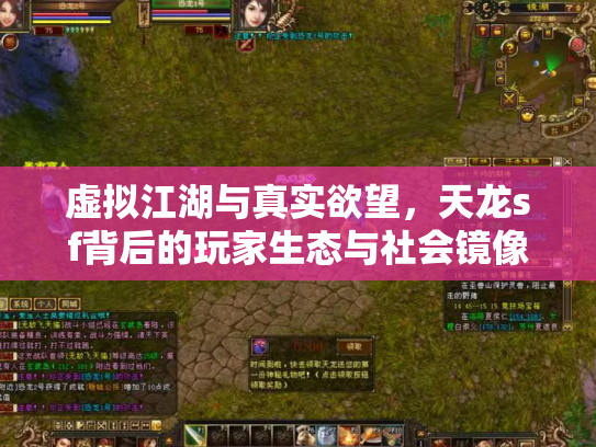 虚拟江湖与真实欲望，天龙sf背后的玩家生态与社会镜像