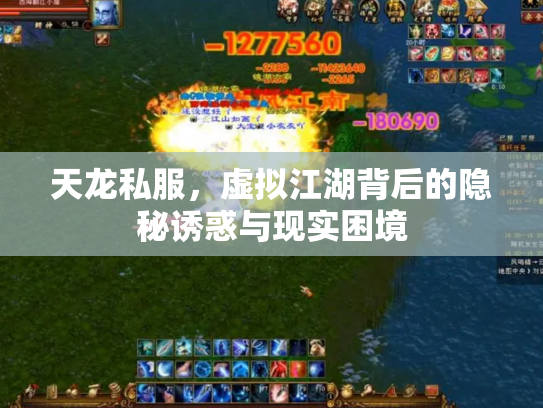 天龙私服，虚拟江湖背后的隐秘诱惑与现实困境