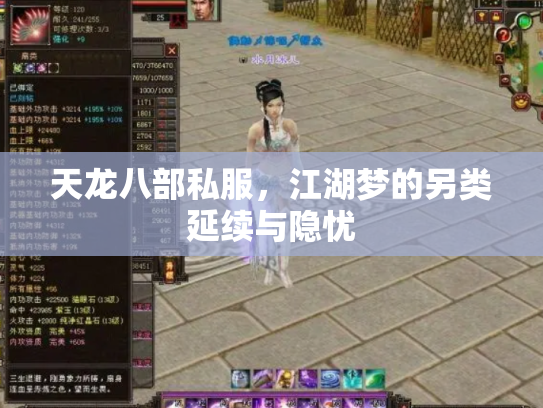 天龙八部私服，江湖梦的另类延续与隐忧