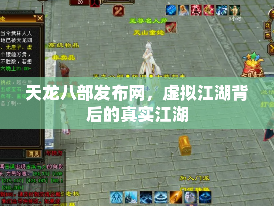 天龙八部发布网，虚拟江湖背后的真实江湖