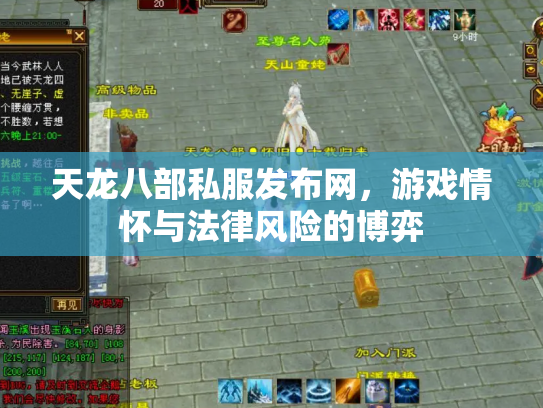 天龙八部私服发布网，游戏情怀与法律风险的博弈