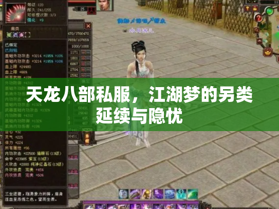 天龙八部私服，江湖梦的另类延续与隐忧