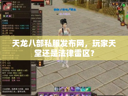天龙八部私服发布网，玩家天堂还是法律雷区？