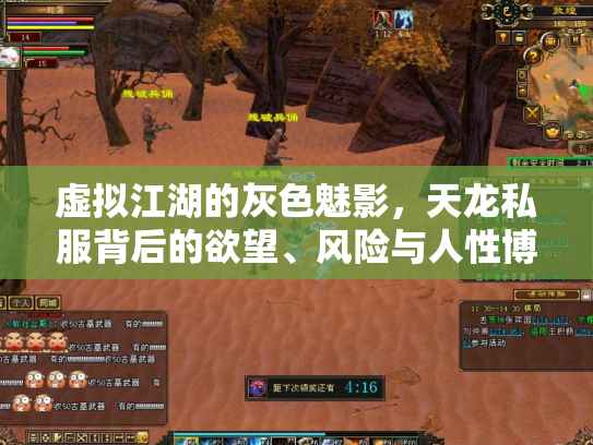 虚拟江湖的灰色魅影，天龙私服背后的欲望、风险与人性博弈
