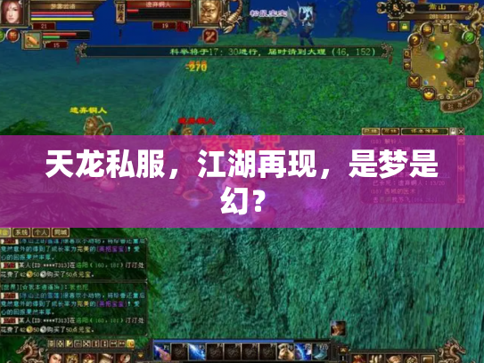 天龙私服，江湖再现，是梦是幻？