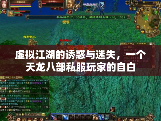 虚拟江湖的诱惑与迷失，一个天龙八部私服玩家的自白
