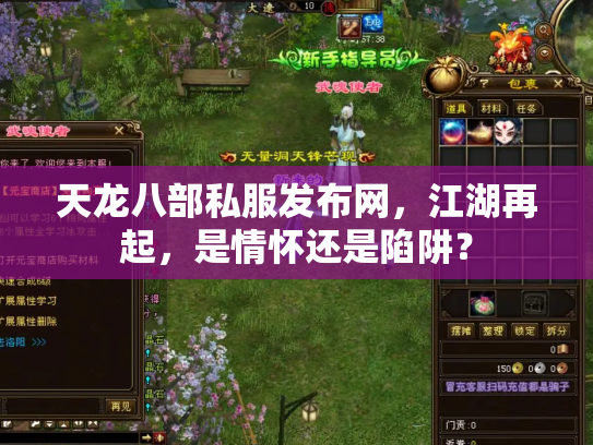 天龙八部私服发布网，江湖再起，是情怀还是陷阱？