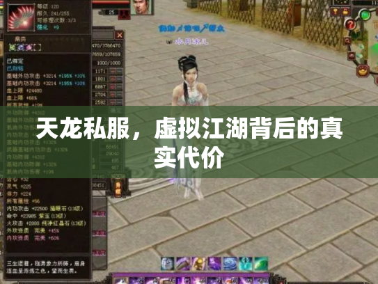 天龙私服，虚拟江湖背后的真实代价