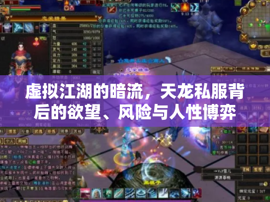 虚拟江湖的暗流，天龙私服背后的欲望、风险与人性博弈
