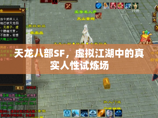 天龙八部SF，虚拟江湖中的真实人性试炼场