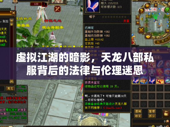 虚拟江湖的暗影，天龙八部私服背后的法律与伦理迷思