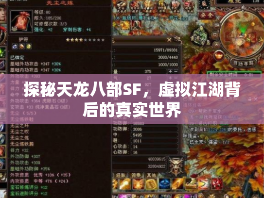 探秘天龙八部SF，虚拟江湖背后的真实世界