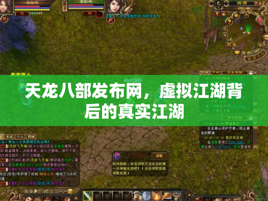 天龙八部发布网，虚拟江湖背后的真实江湖